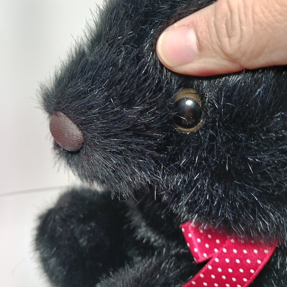 The Old Classics By FINE TOY Black Bear 8" Made in Korea - Picture 3 of 8